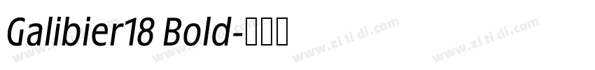 Galibier18 Bold字体转换
